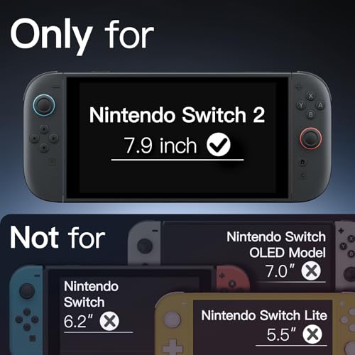 Detalle de JETech Custodia Sottile Dockable per Nintendo Switch 2, Nero