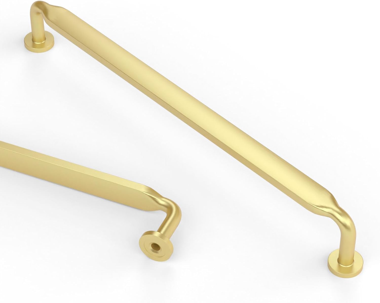 Detalle de Asidrama 2028 Cabinet Pulls, 12.6-Inch Brushed Brass, 6-Pack