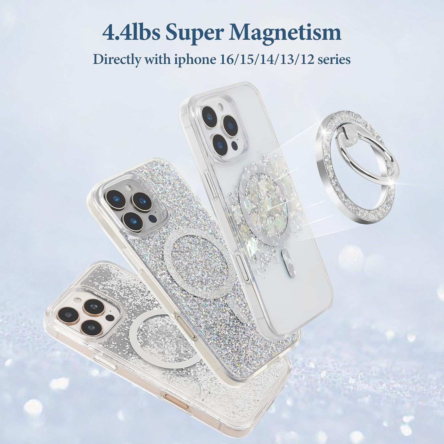 Thumbnail 4 de MENTINS Magnetic Phone Ring MagSafe 1 for iPhone