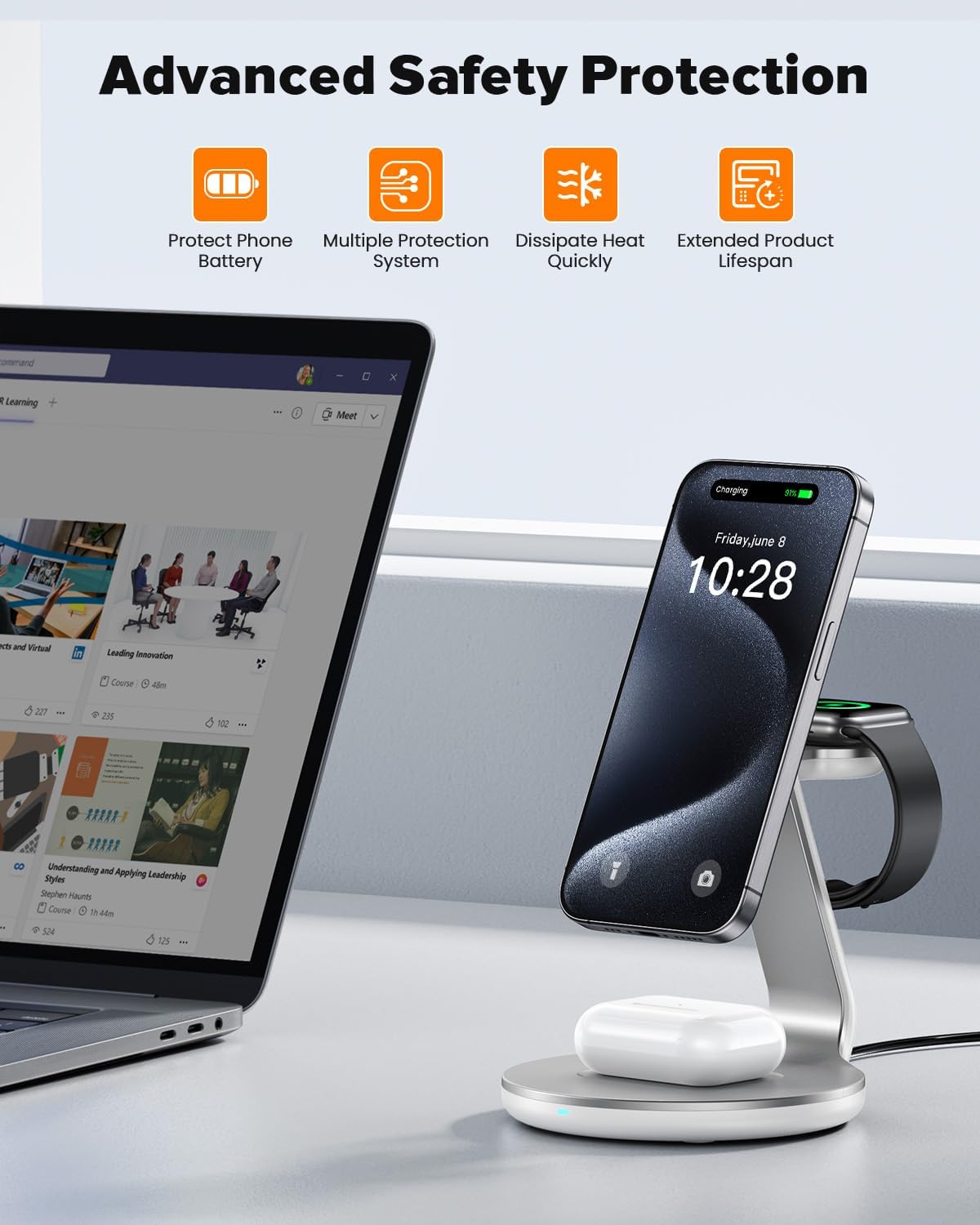 Thumbnail 6 de HERRBOLAI 3-in-1 Wireless Charging Station