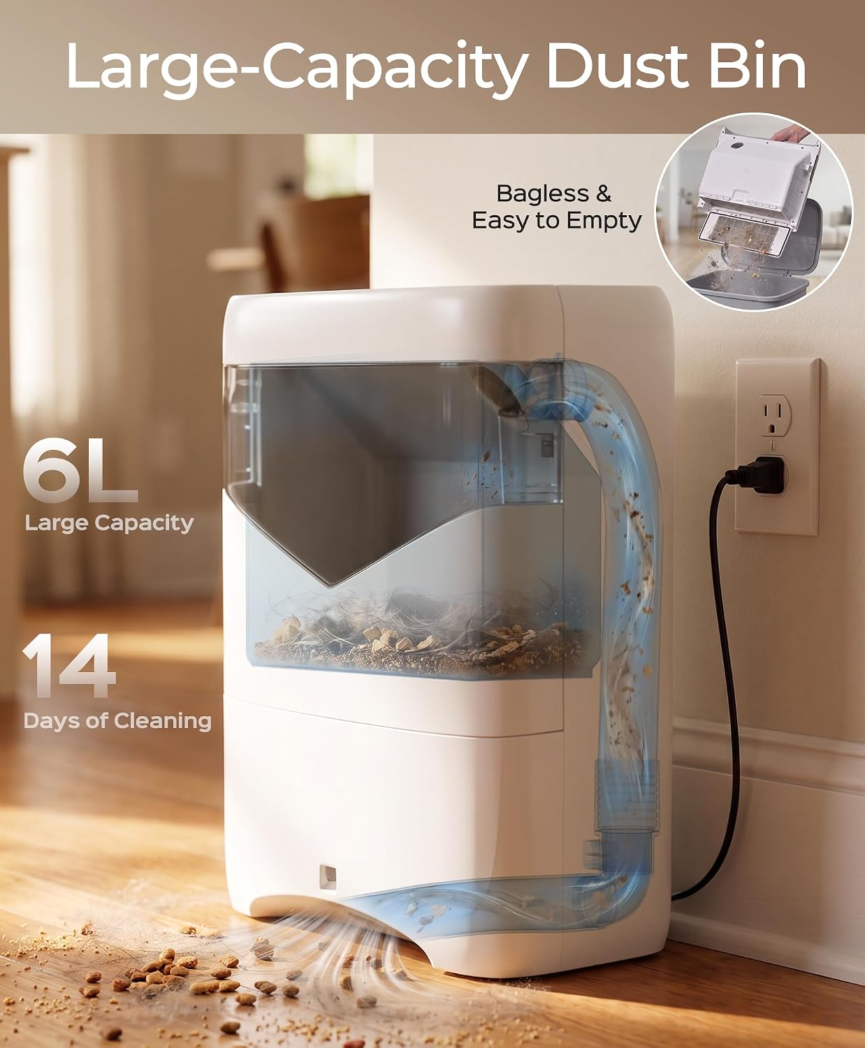 Detalle 1 de Purivanta Automatic Vacuum Dustpan, 22 kPa