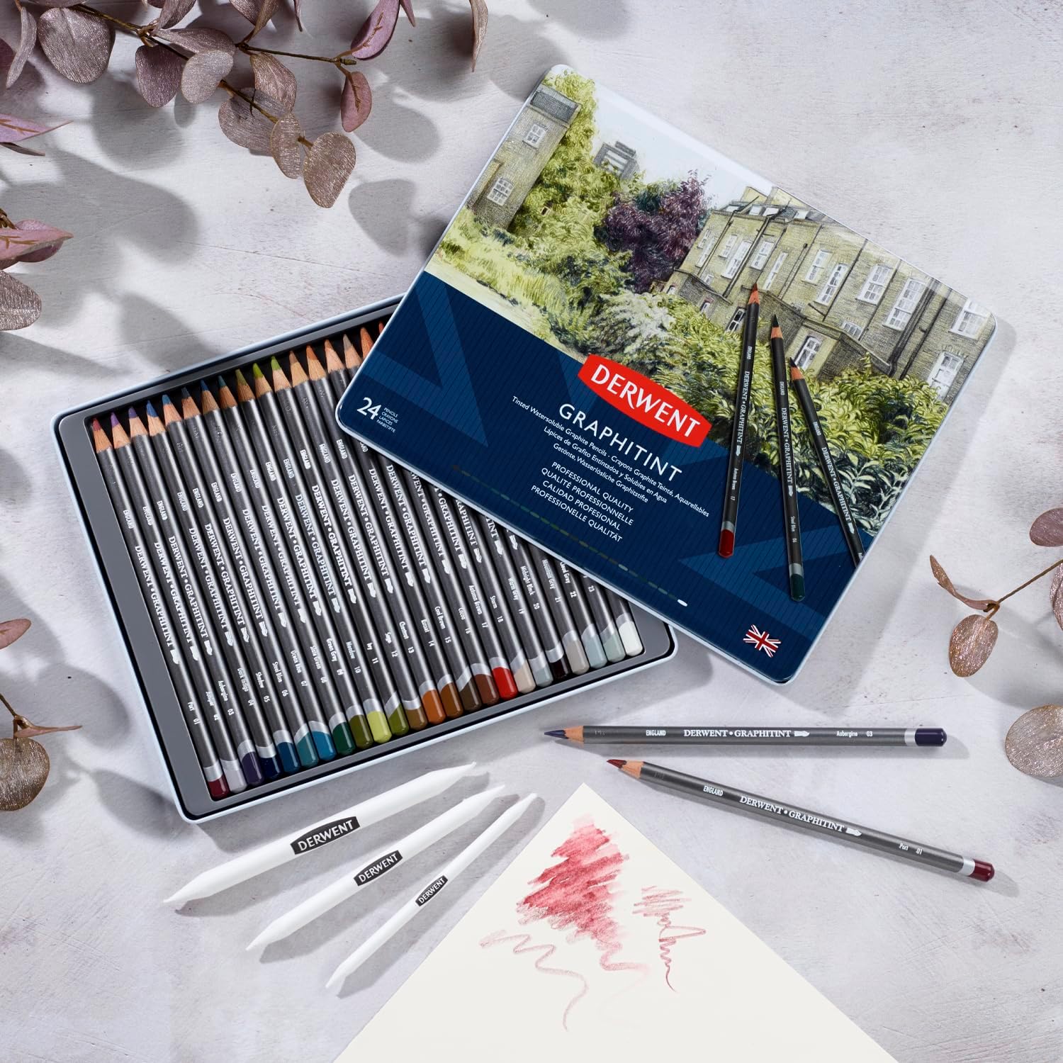 Thumbnail 5 de Derwent Set 24 matite acquerellabili 🎨