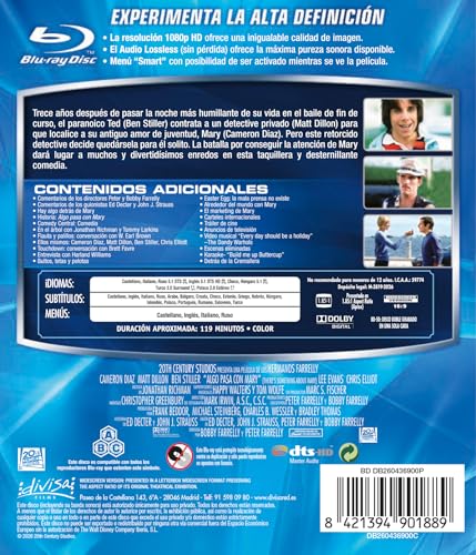 Detalle 2 de Algo Pasa con Mary (Blu-ray) – Divisa Films, 1998