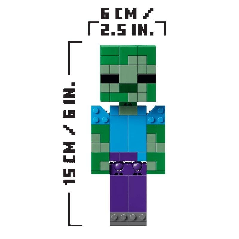 Detalle de LEGO Minecraft Jinete de Gallina 21582 — 344 piezas