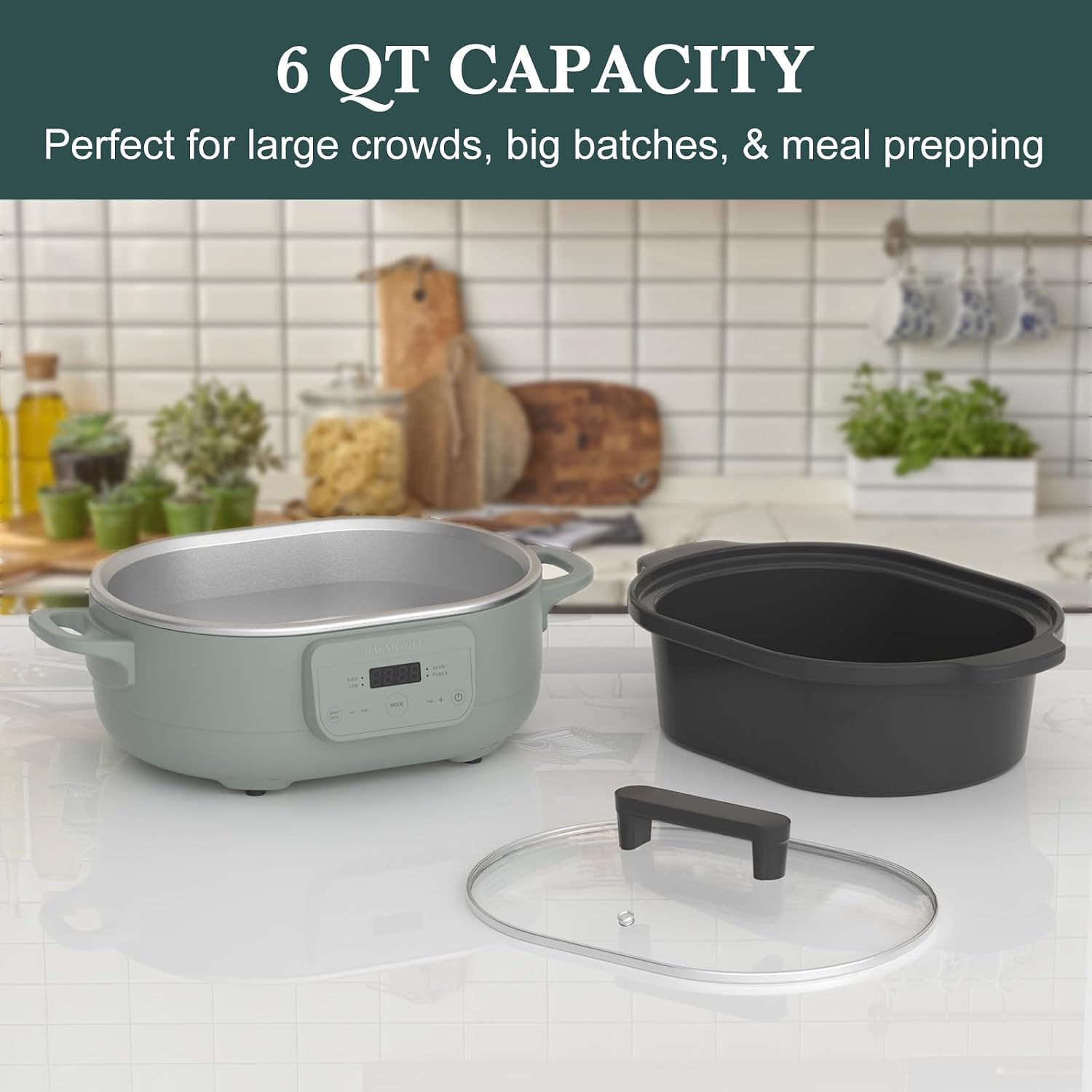 Thumbnail 3 de 6-Quart Programmable Slow Cooker