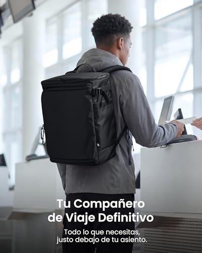 Thumbnail 8 de tomtoc Mochila Navigator-T69: 40×30×20 cm expandible (23‑28 L) para cabina de avión