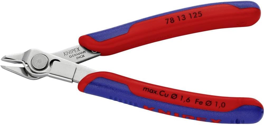 Detalle de クニペックス KNIPEX 78 13 125 SB スーパーニッパー クランプ付き・精密フラットカット
