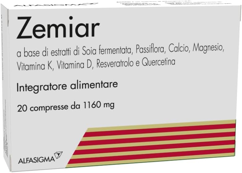 Detalle de Zemiar Integratore: supporto possente per la menopausa con soia fermentata e vitamine