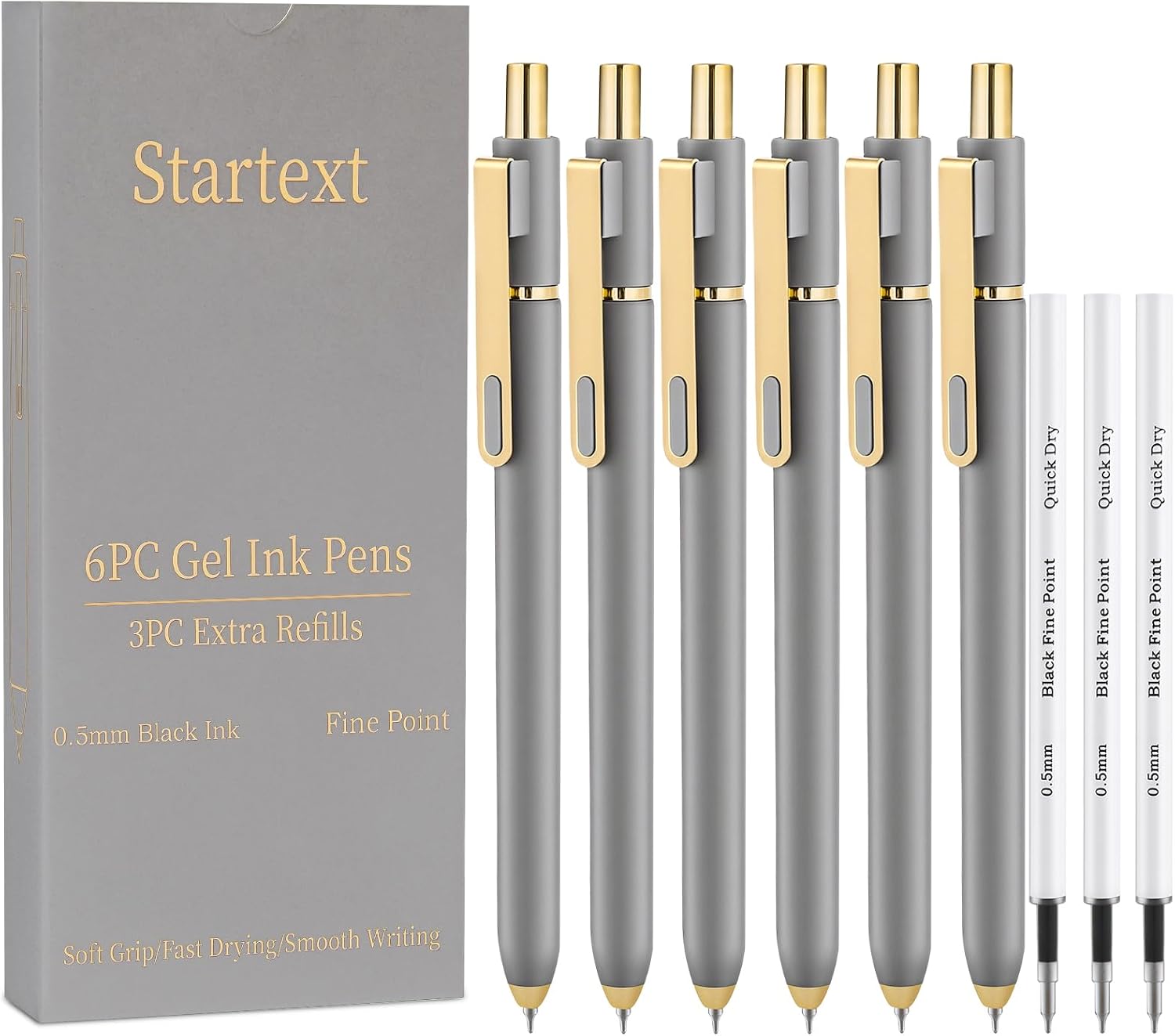 Thumbnail 6 de Startext Gel Pens, 0.5 mm Fine Point