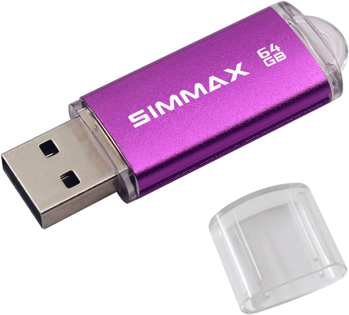 Detalle 2 de SIMMAX 32GB USB 2.0 Memory Stick with TwistTurn Clip (Purple)