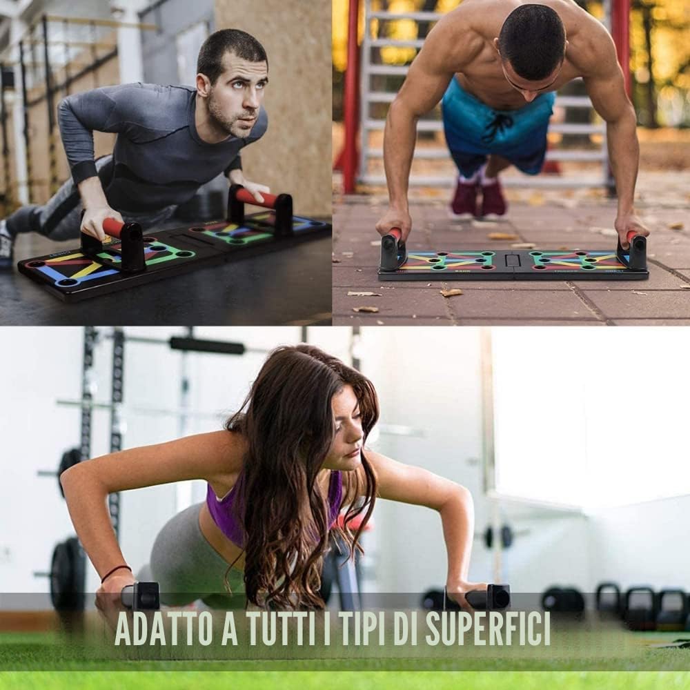 Detalle 2 de Barre Parallele per Flessioni con Maniglie Antiscivolo:-supporto stabile per allenamenti di forza