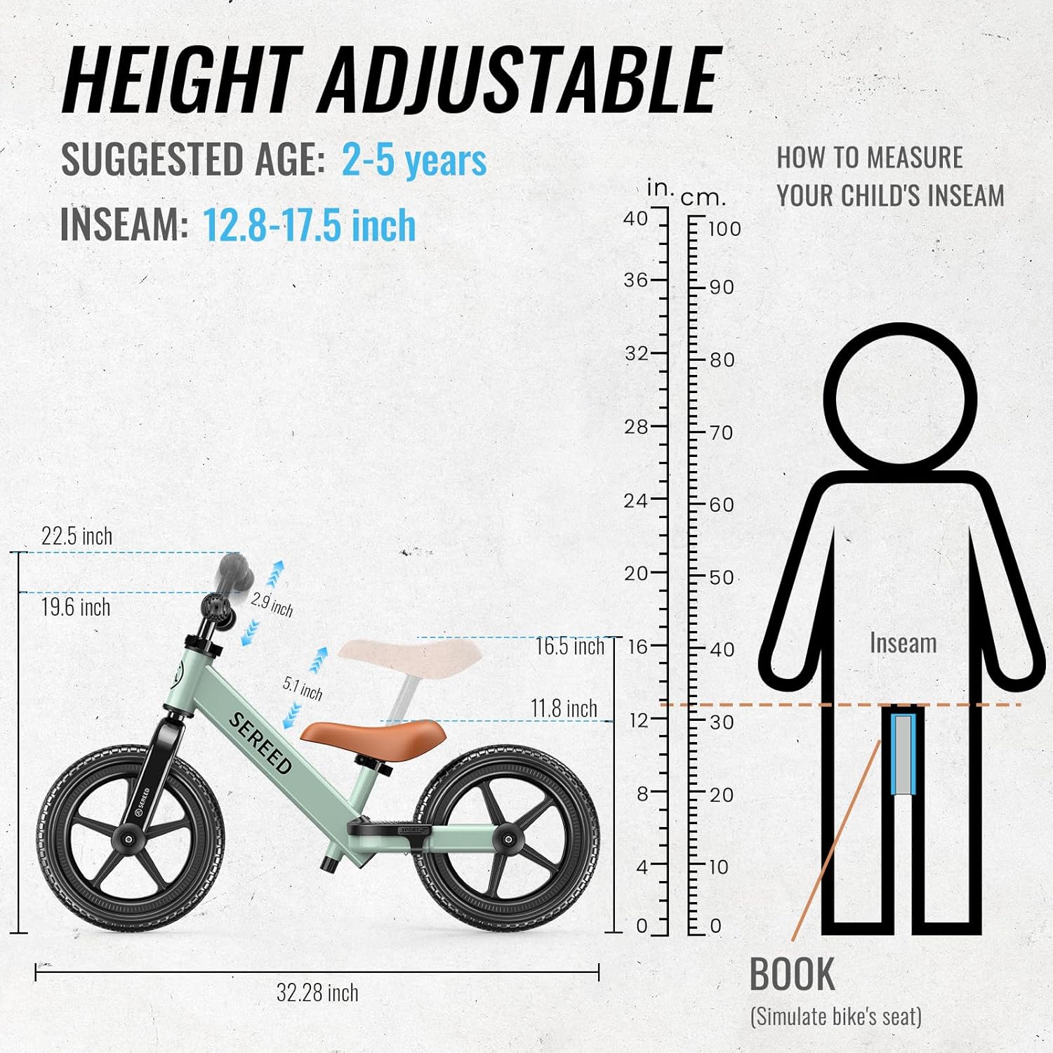 Thumbnail 2 de SEREED Toddler Balance Bike 13-inch