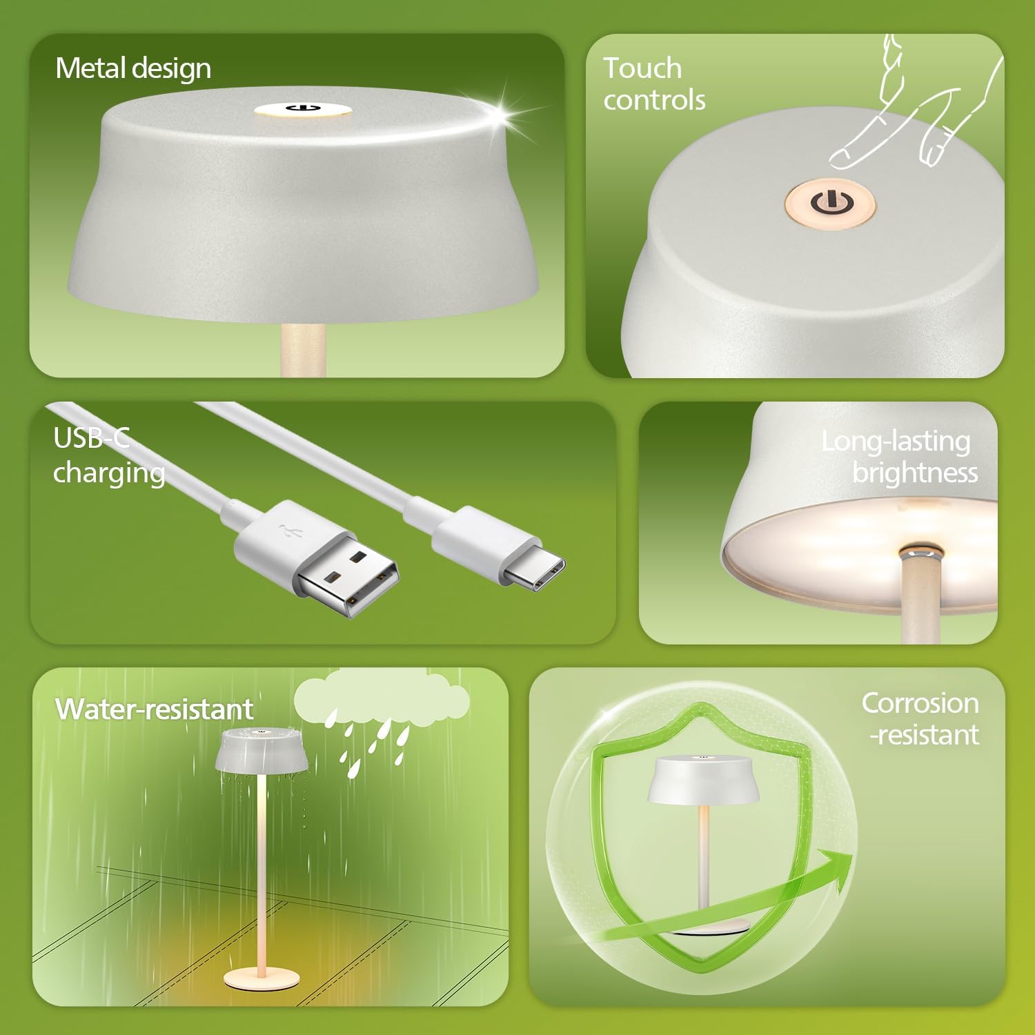 Thumbnail 1 de Philips Cordless Table Lamp: Portable Outdoor LED Desk Light with Touch Control