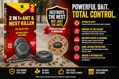 Thumbnail 2 de FERRIS Ant Killer Bait Station (2-pack): Indoor Ant Control That Targets Colonies