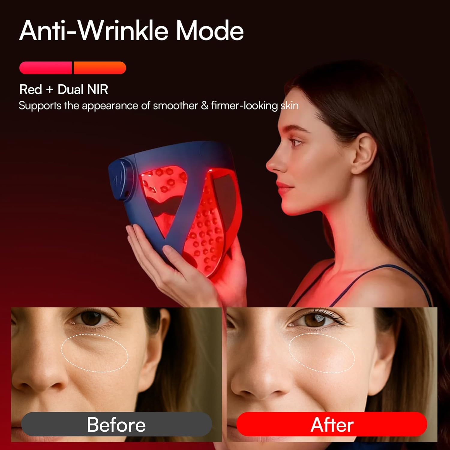 Detalle 2 de INIA 4D Wireless Red Light Mask 320 LEDs