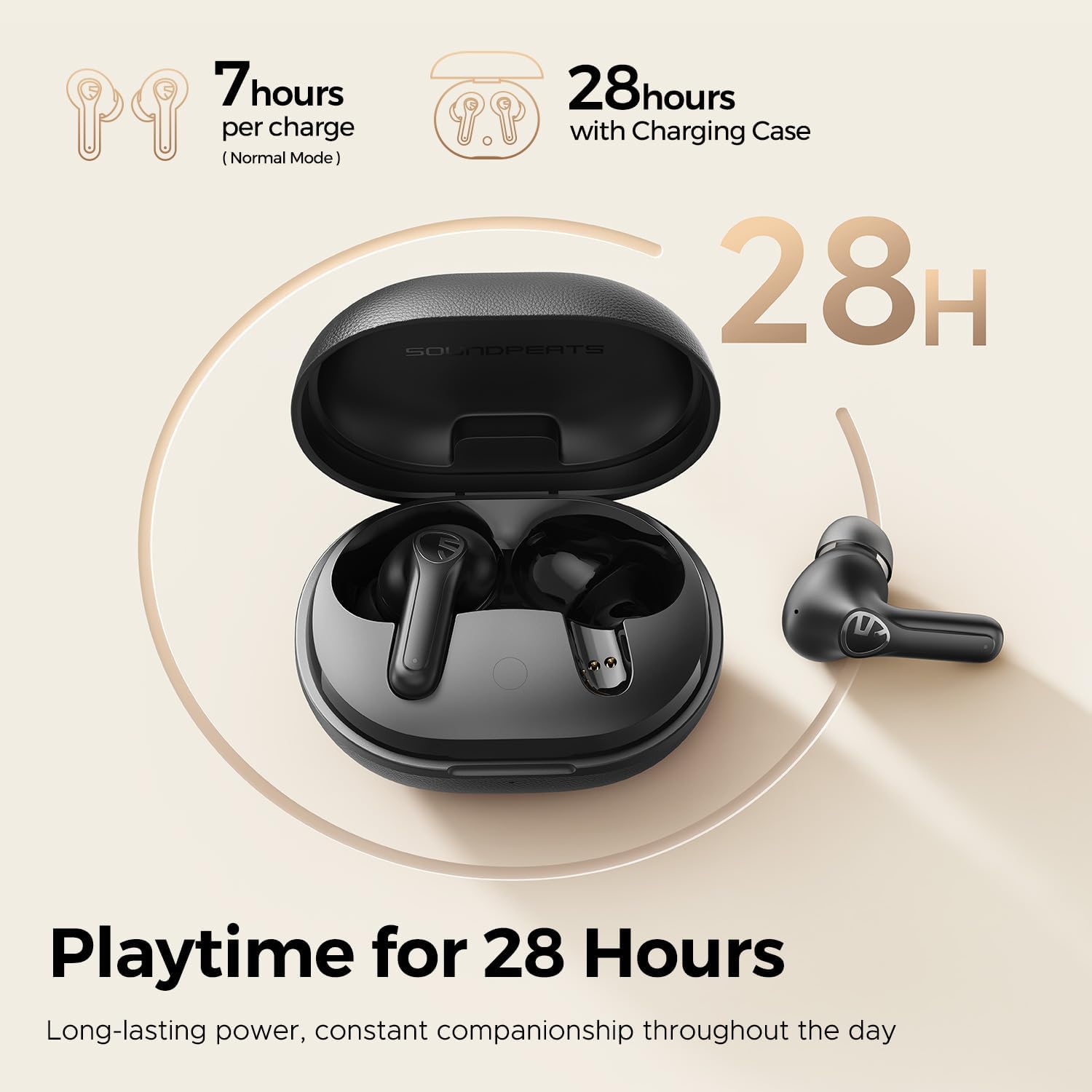 Thumbnail 4 de SoundPEATS T3 Pro 28H ANC wireless earbuds