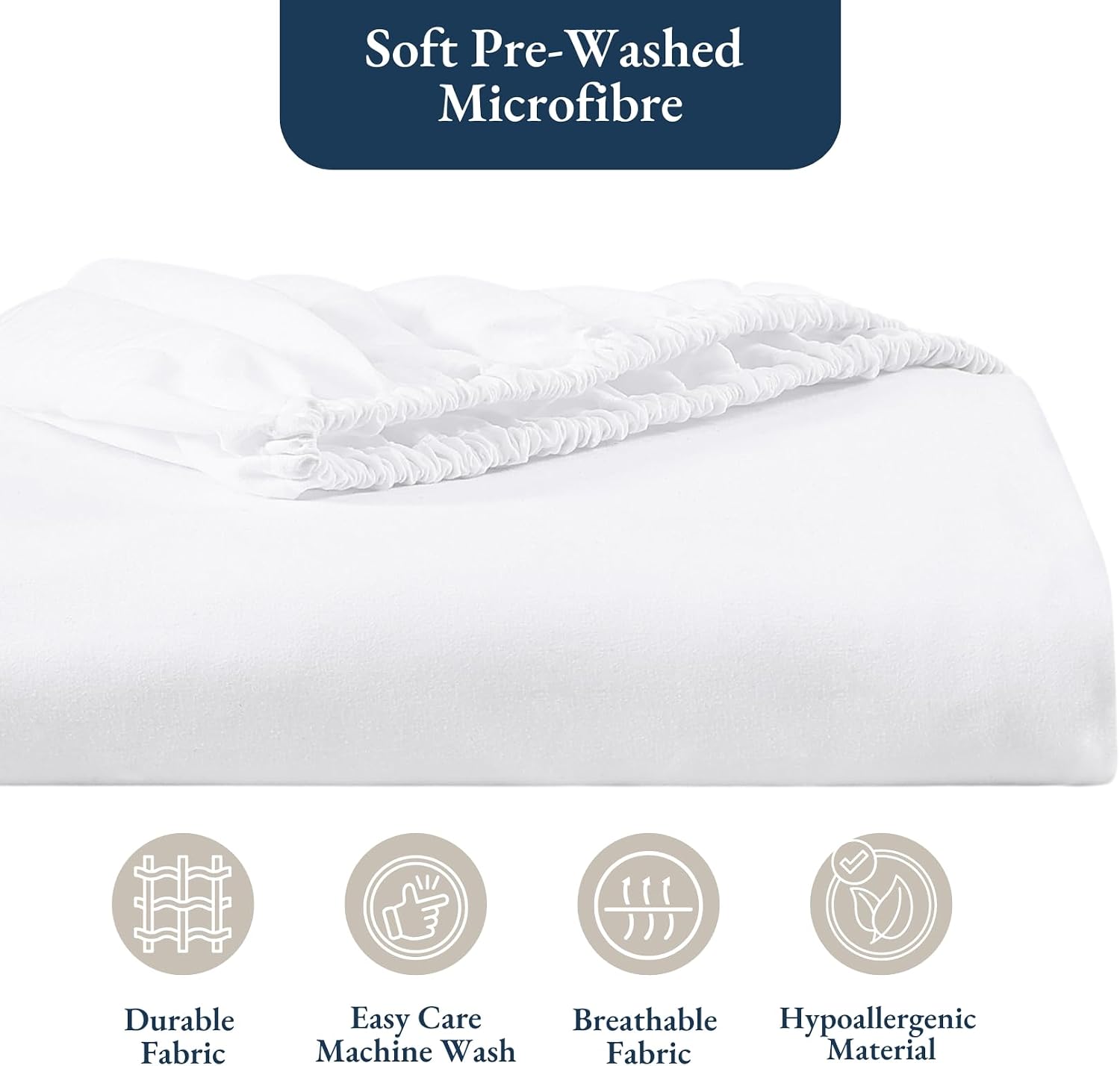 Thumbnail 2 de King Fitted Sheet Deep Pocket 14 inch fitted sheet