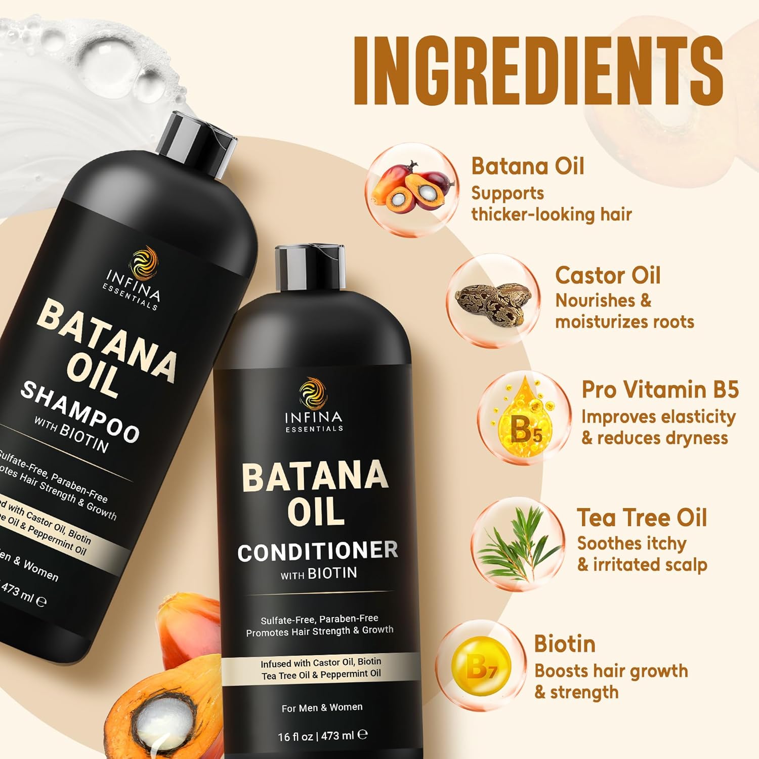 Thumbnail 3 de INFINA Batana Shampoo & Conditioner