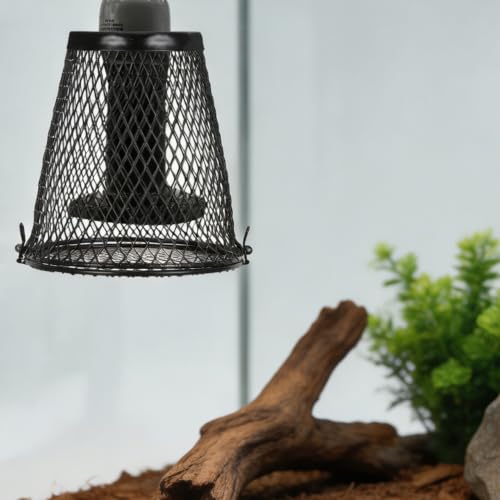 Thumbnail 8 de Operitacx Reptile Mesh Lamp Guard for Snake and Reptile Heating Lamp – Black Iron Mesh Cage