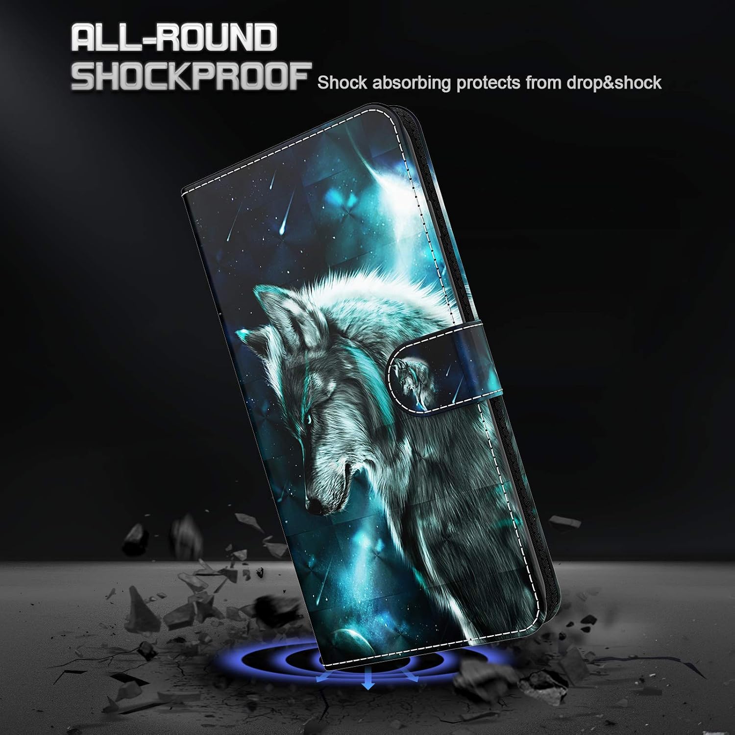 Detalle de GLANDOTU Lederhülle Samsung Galaxy A15 Wallet