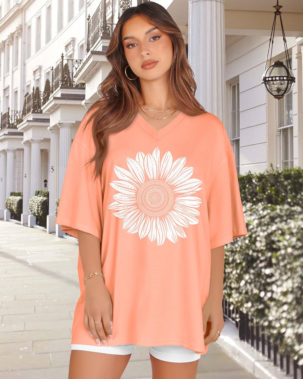 Thumbnail 4 de Oversized Women’s V Neck Tee