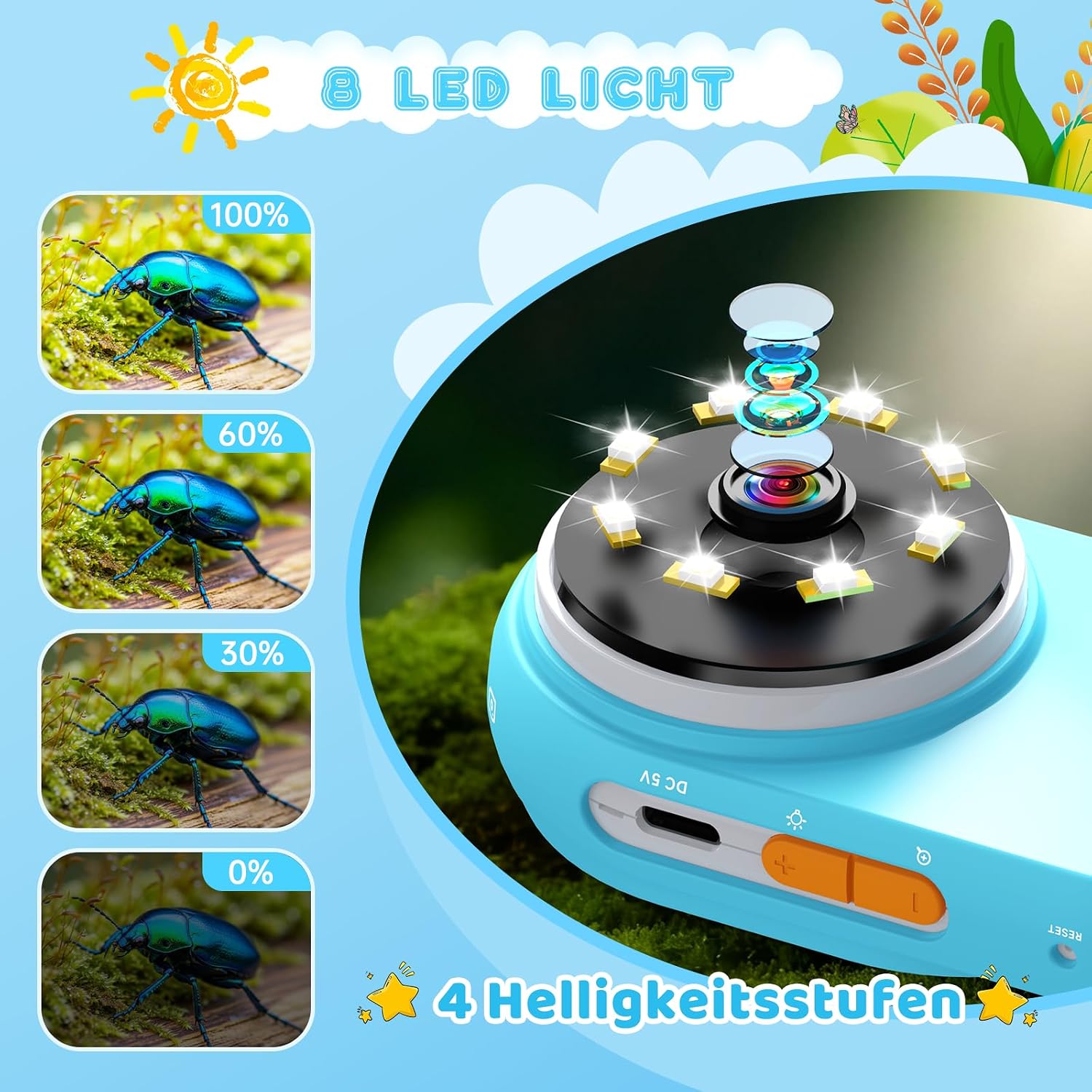 Detalle 2 de Mikroskop für Kinder 2-Zoll LCD