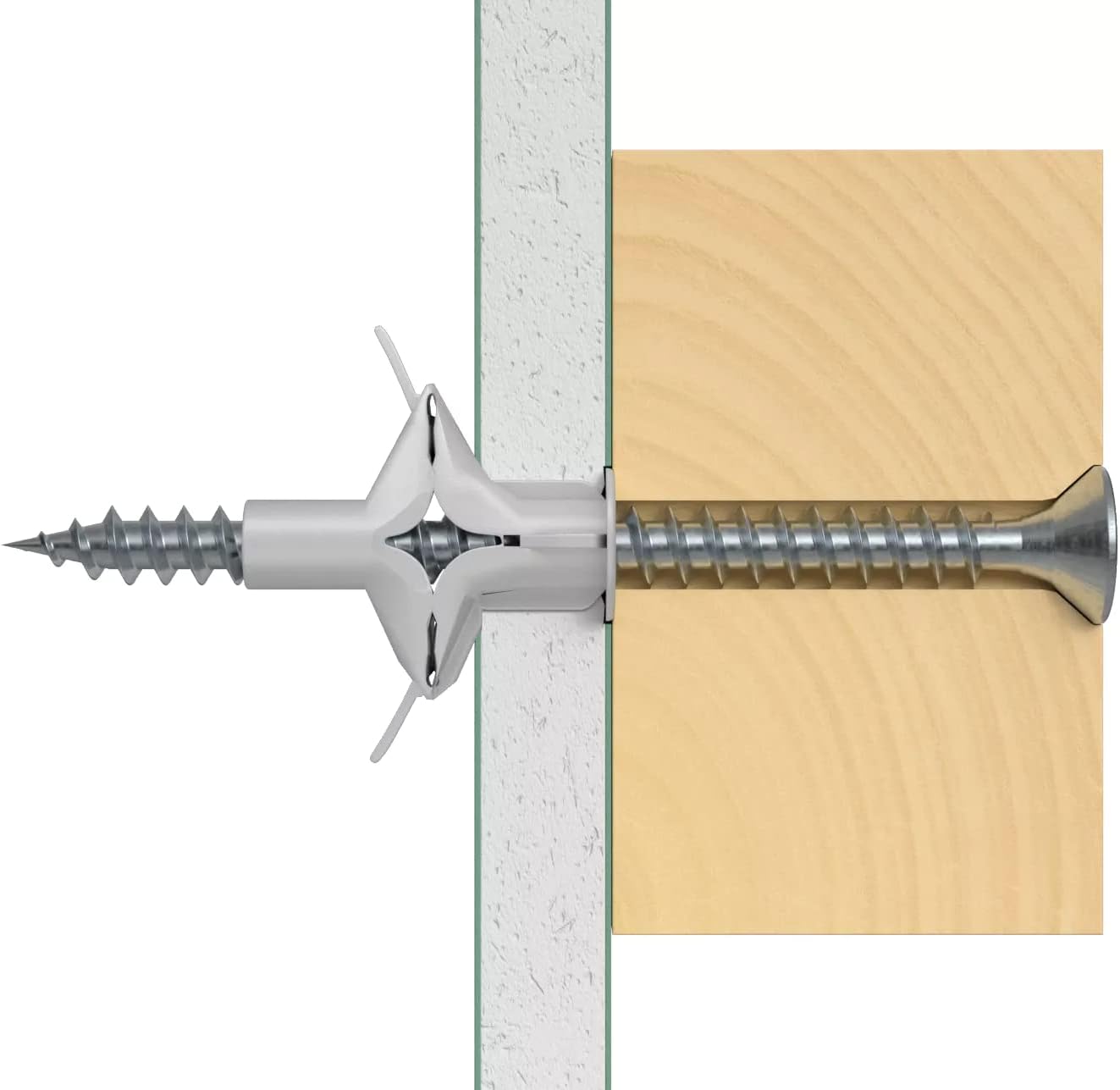 Detalle de FISCHER Chevilles 25 pièces 6 x 3,5 mm (FU) pour fixation universelle