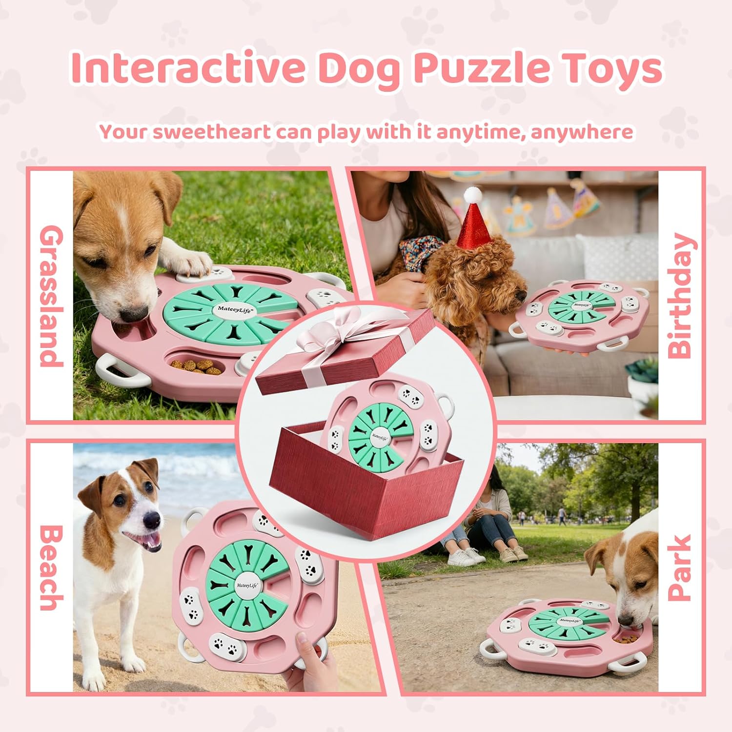 Thumbnail 6 de MateeyLife Interactive Dog Toy: 2-Level Puzzle & Slow Feeder for Brain-Training