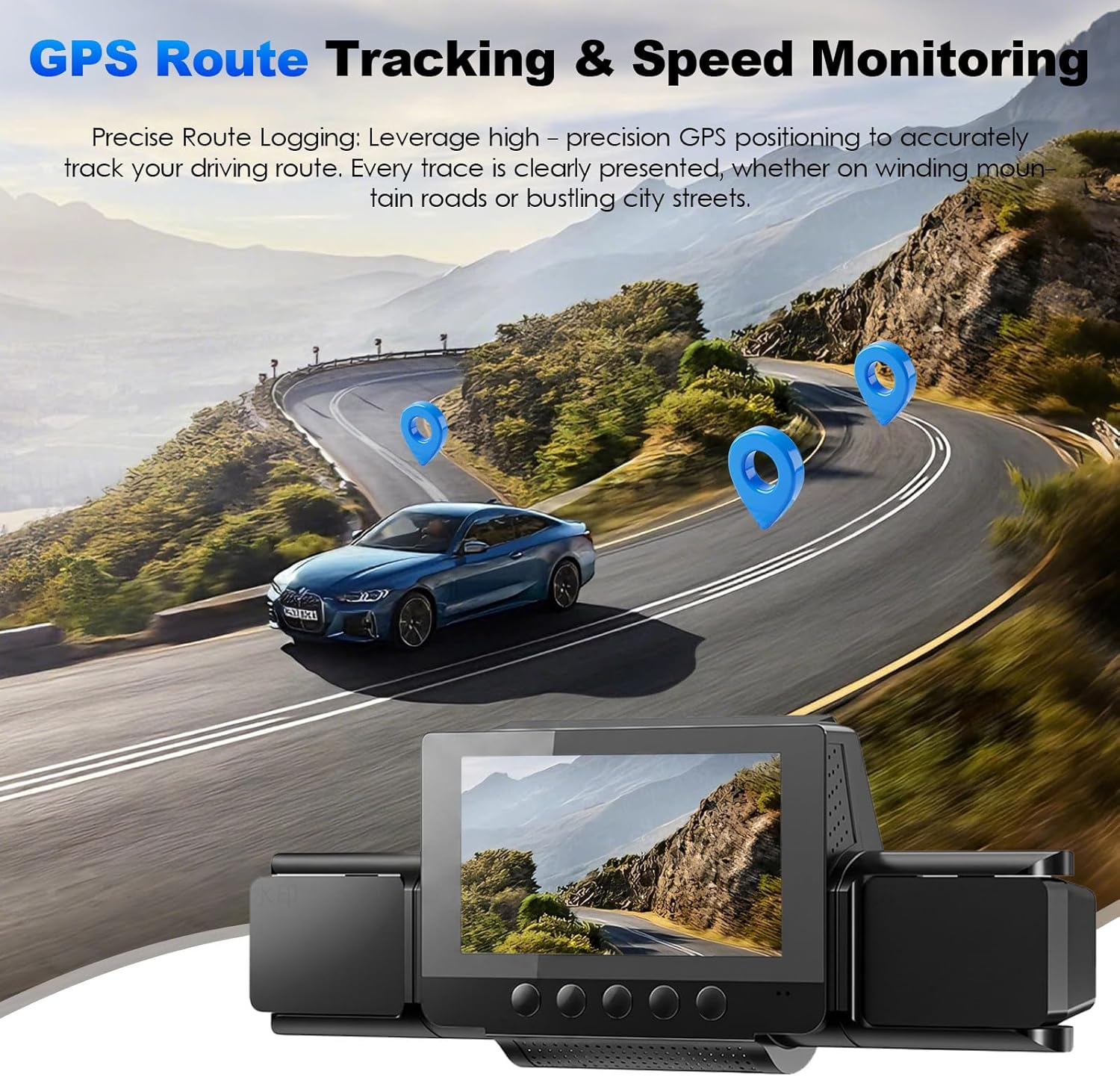 Thumbnail 2 de 4 Channel Dash Cam 360 View with 5G WiFi, GPS & 24H Parking — All-Round Vehicle Protection