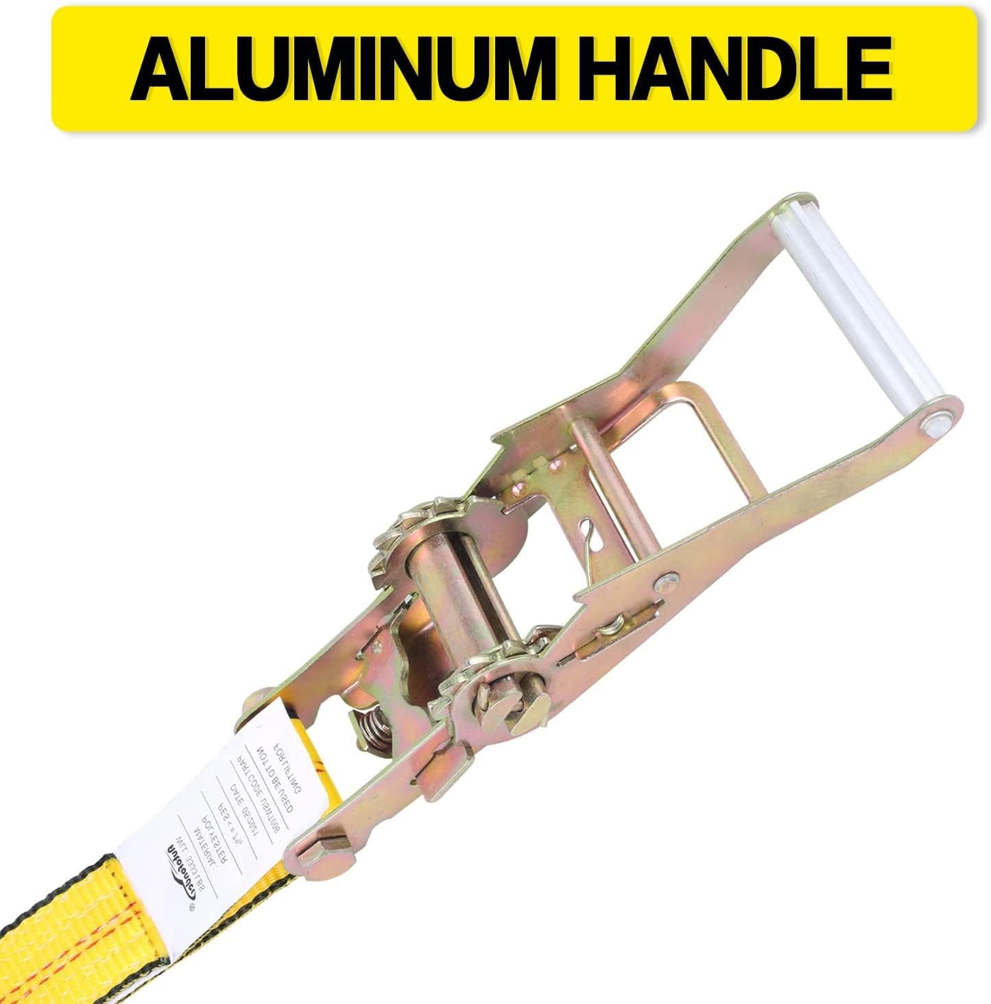 Detalle 2 de Flat Hook Ratchet Straps 2in x 27ft 3,333lb WLL