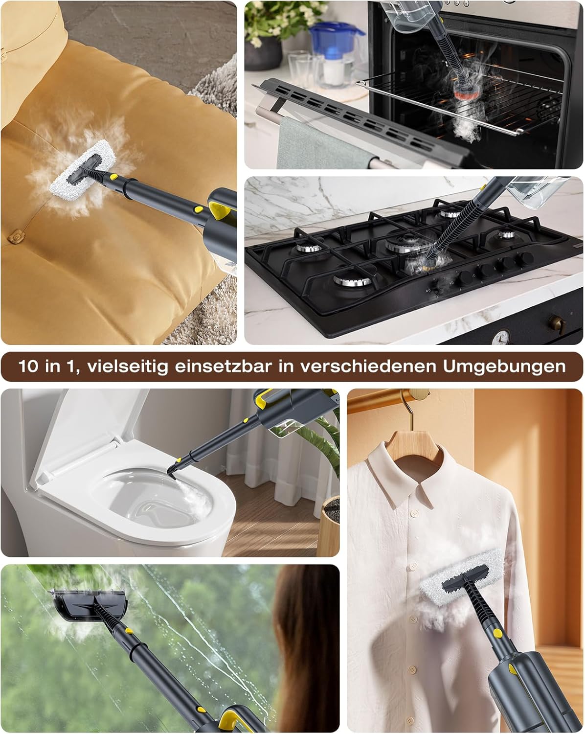 Thumbnail 3 de LABIGO Dampfreiniger 10-in-1 mit Handgerät