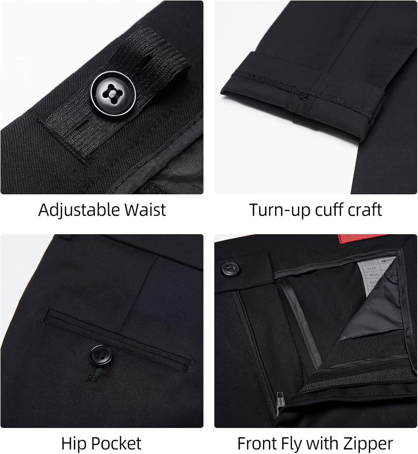 Thumbnail 5 de Marvelous World Boys’ Formal Slim Fit Suit Set with Adjustable Waist (Jacket, Pants, Vest + accessories)