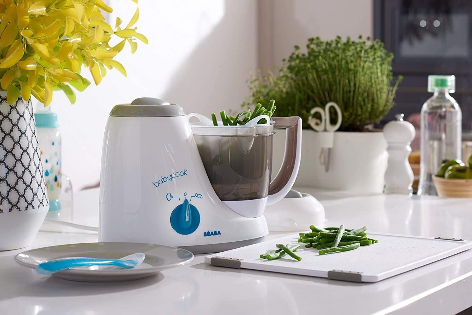 Detalle 2 de BÉABA Babycook Original 4 in 1: Cuocipappa per neonati – cottura a vapore, frullare, scongelare e riscaldare