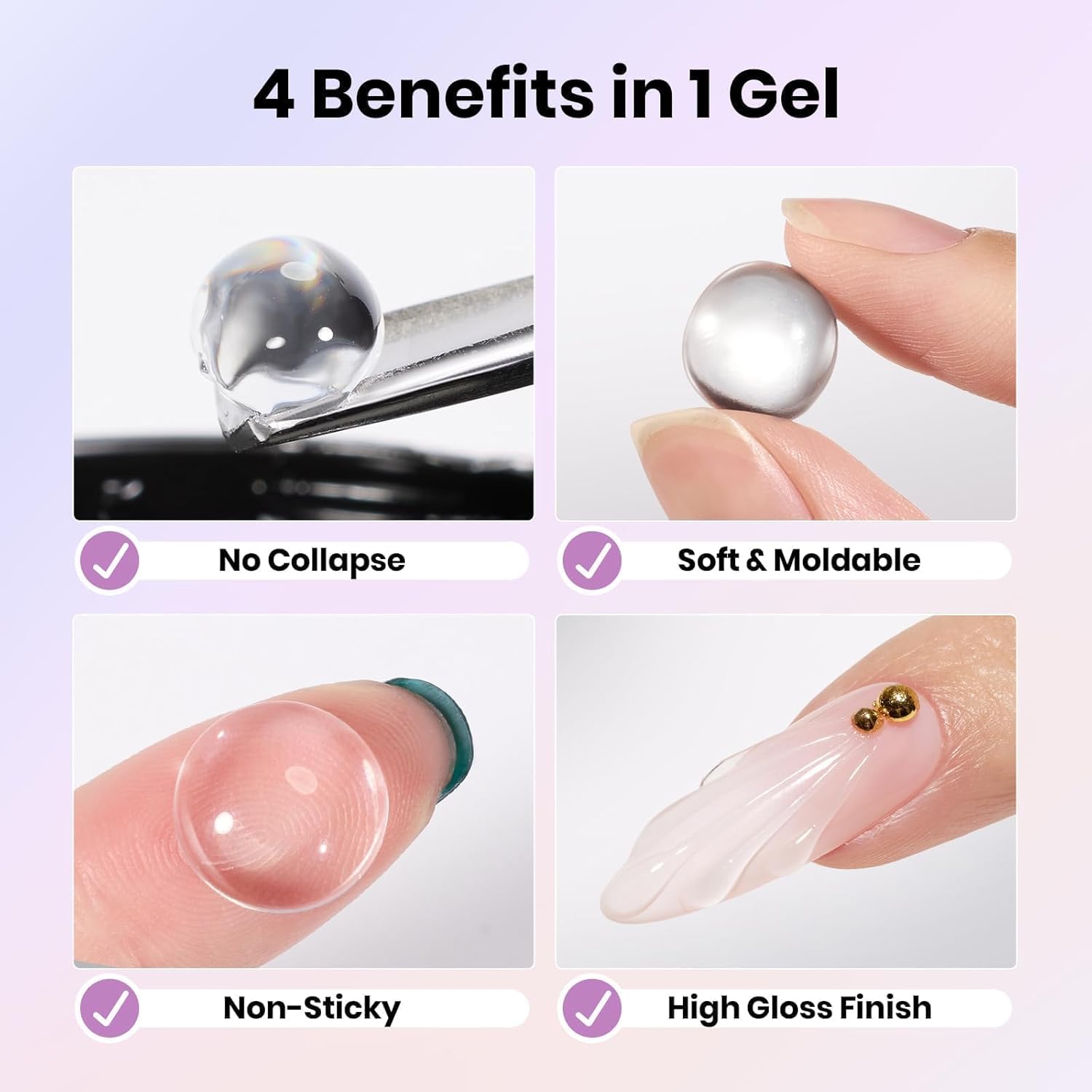 Detalle de Beetles Crystal Orb 3D Gel Nail Art Kit 1 oz 💅