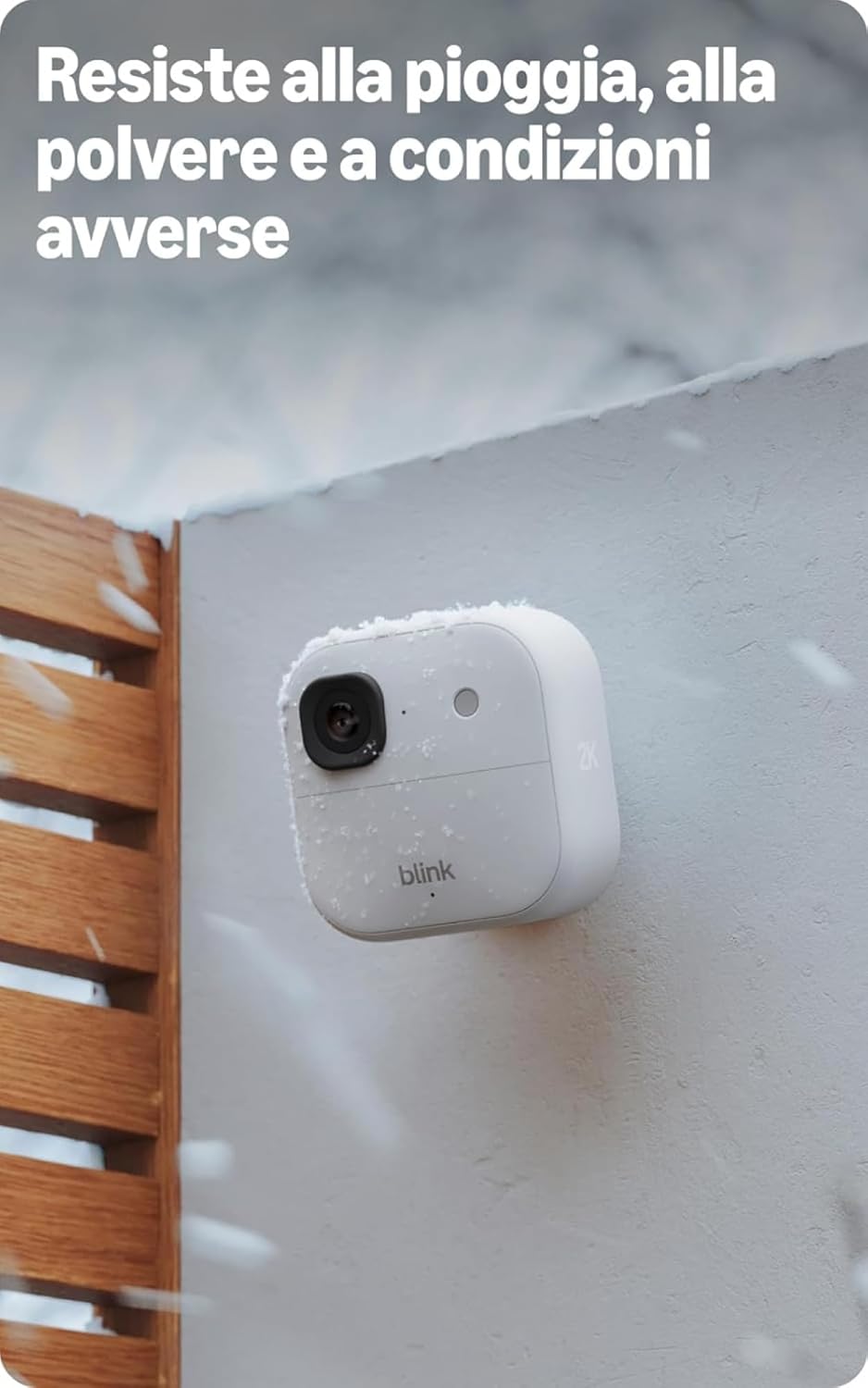 Detalle de Videocamera esterna 2K+ Blink (ultimo modello) + videocitofono supplementare Blink: sicurezza intelligente senza fili