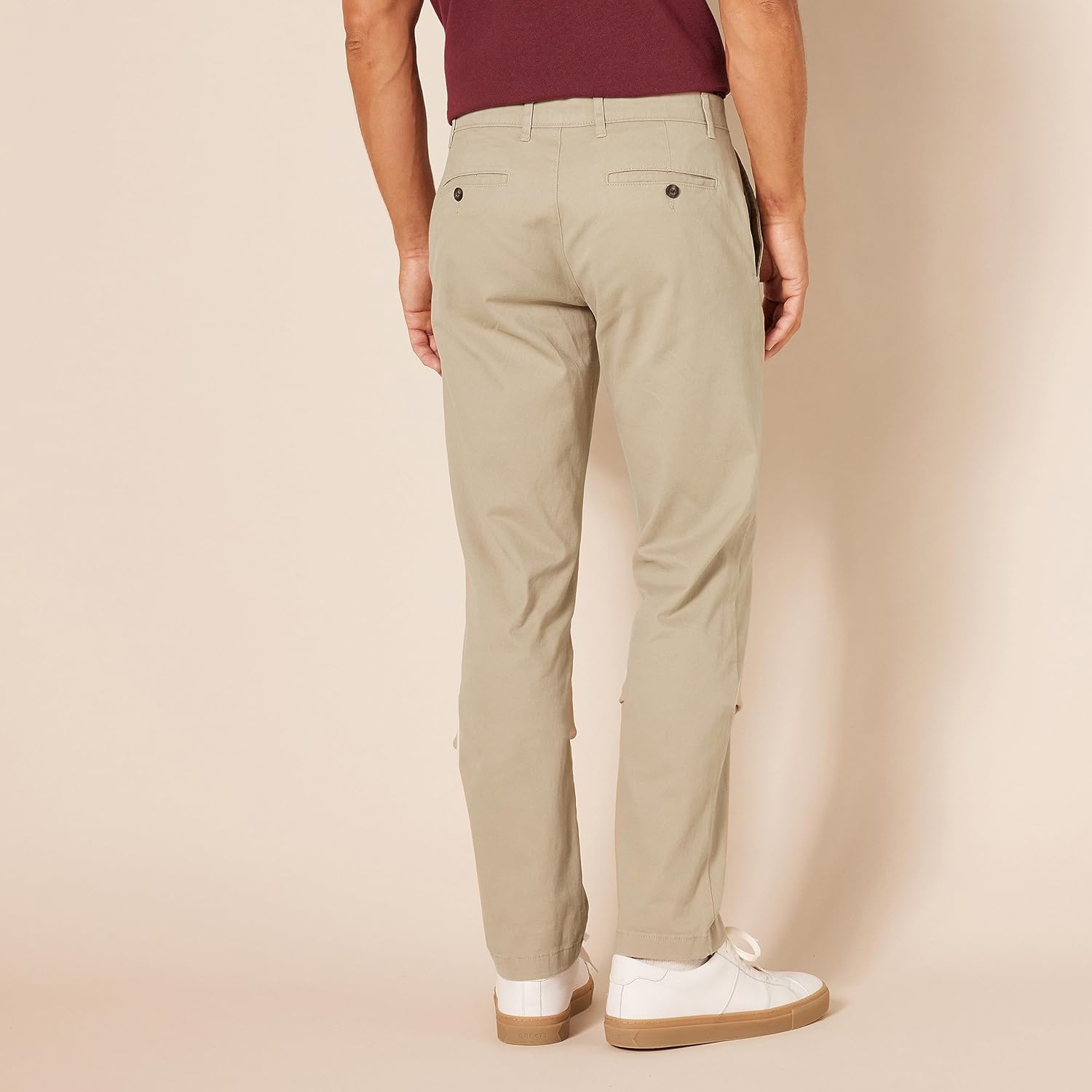 Thumbnail 1 de Amazon Essentials pantalón informal estilo chino elástico caqui 32W / 34L (corte ajustado)