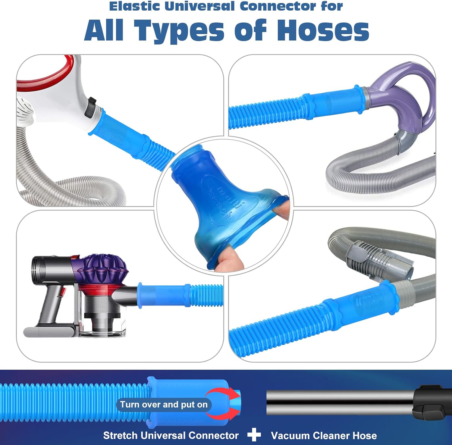 Detalle de PetOde 2 Pieces Dryer Vent Cleaner Kit with Universal Vacuum Connector