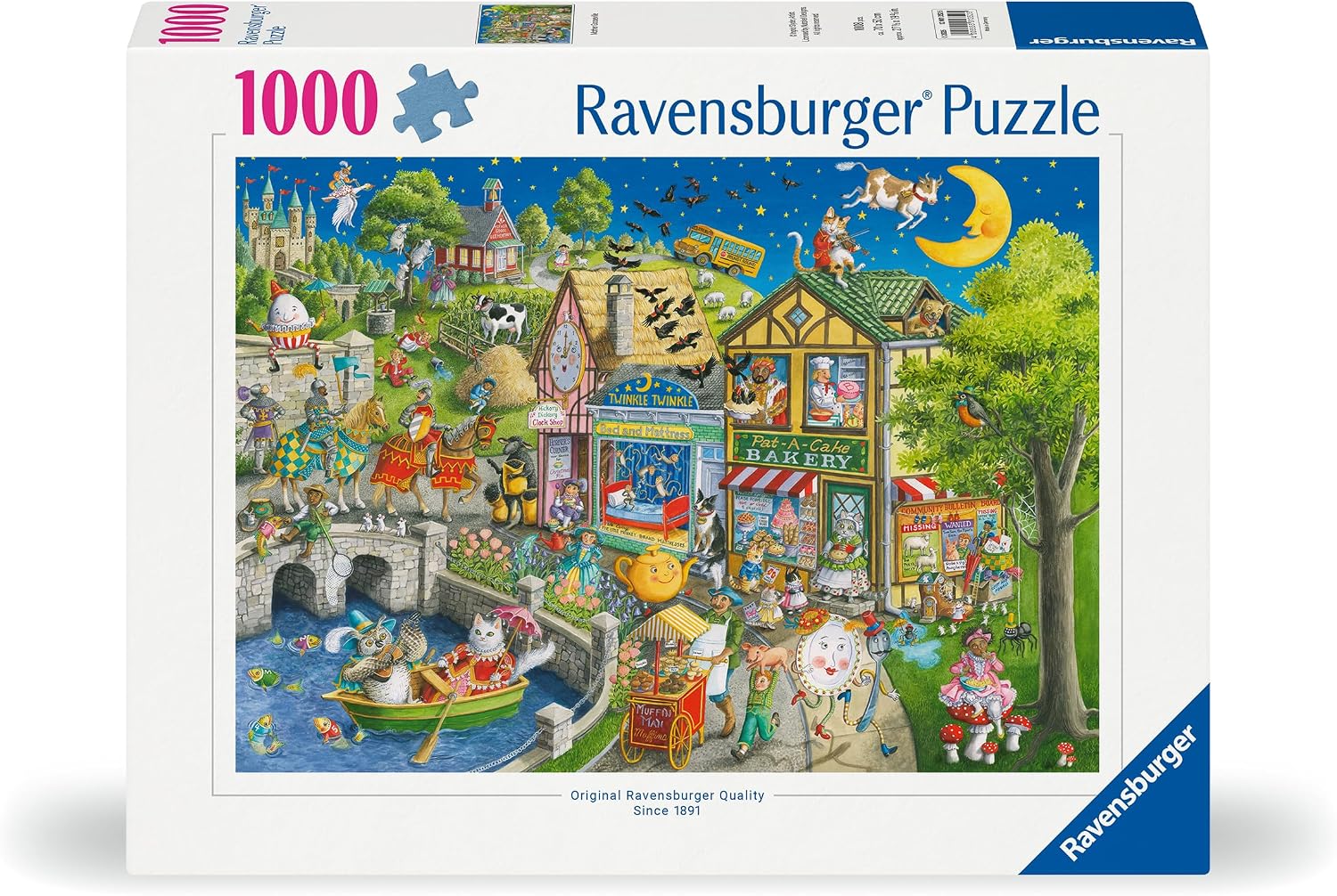 Detalle 2 de Ravensburger Mother Gooseville 1000-Piece Jigsaw Puzzle (Age 12+)