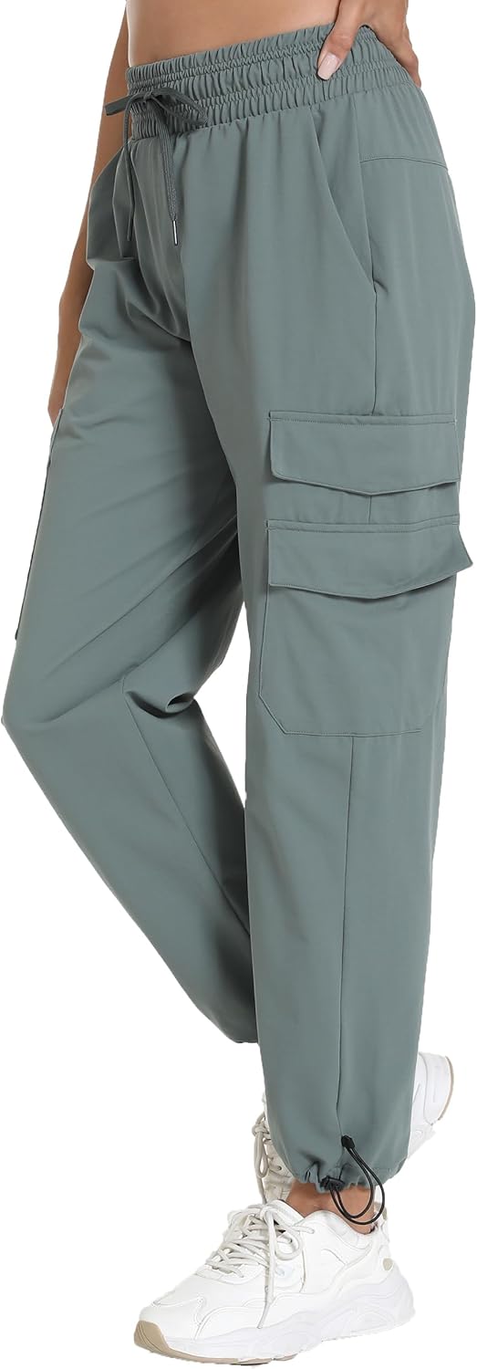 Detalle de Yoglegins Women's Lightweight Hiking Joggers with Pockets