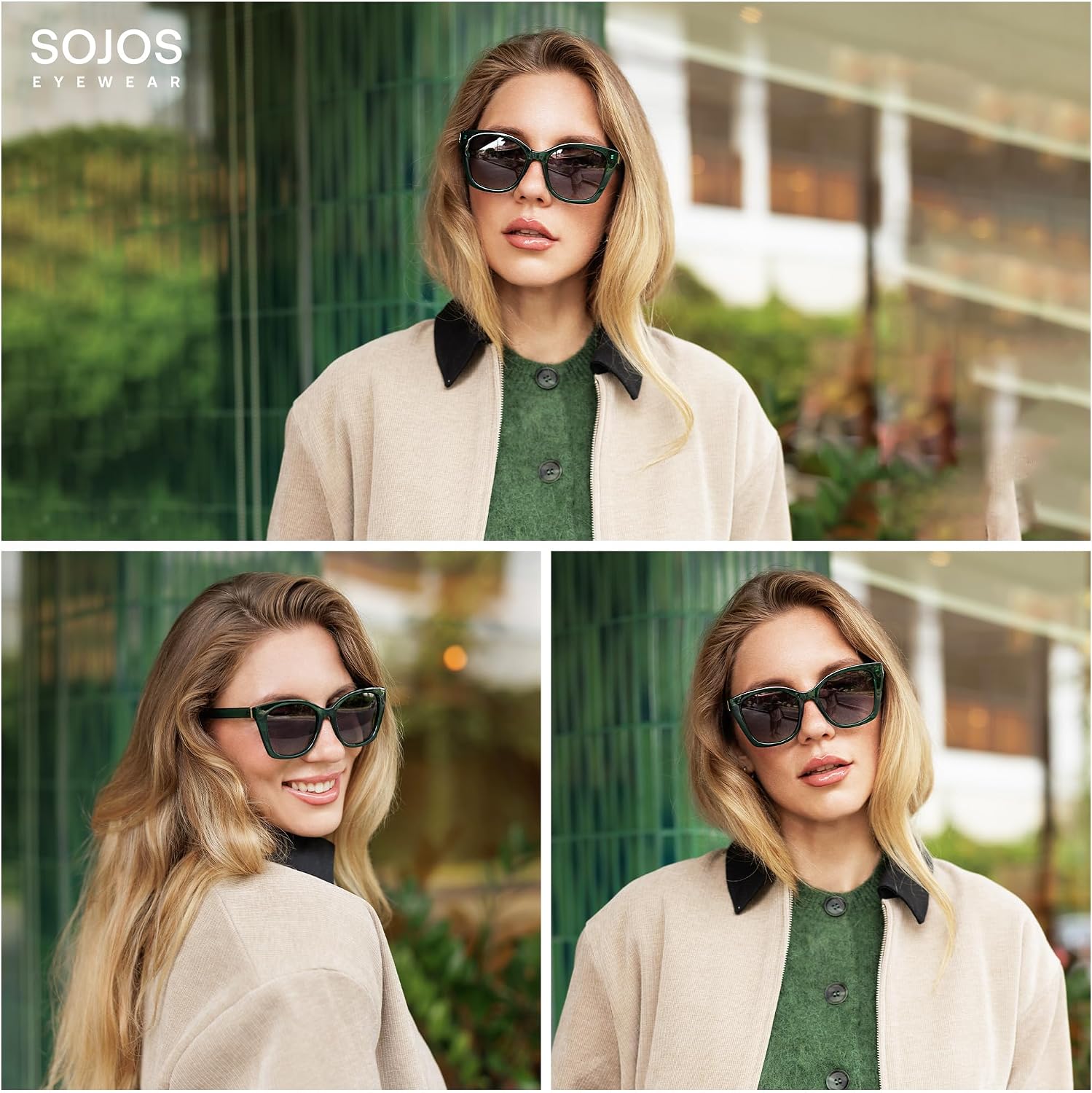 Detalle 2 de SOJOS Cateye Sunglasses SJ2634
