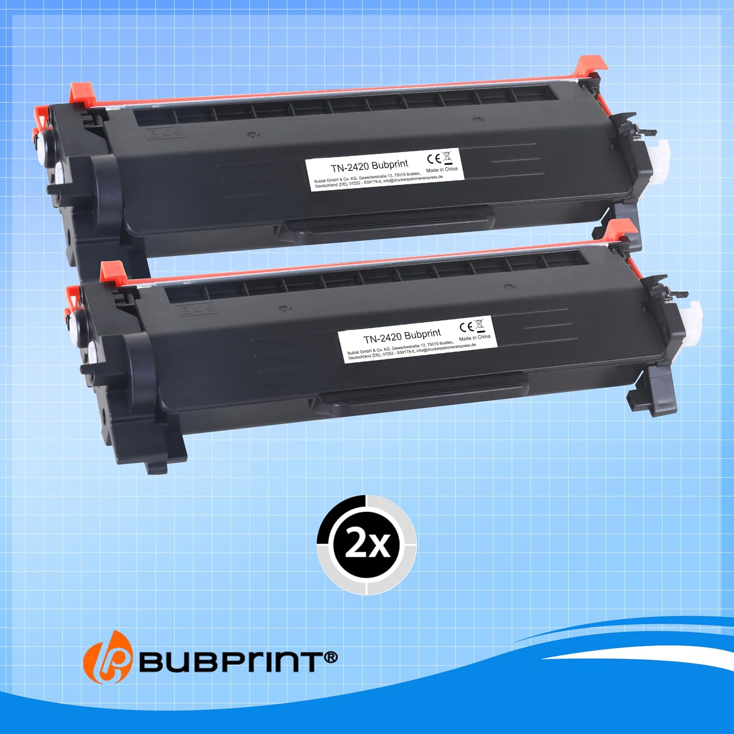Thumbnail 6 de Bubprint TN2420 TN-2410 Toner Compatibile Nero – 2-Pack per Brother (Compatibilità ampia, risparmio)