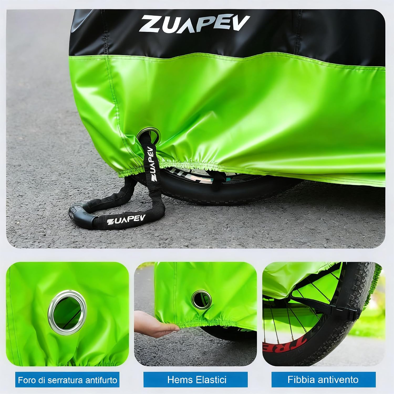 Thumbnail 4 de ZUAPEV Telo copri bicicletta 195x70x110 cm