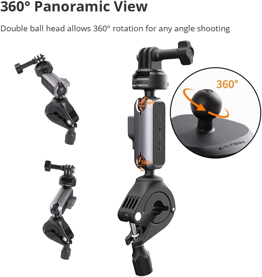 Detalle de PGYTECH CapLock Support guidon 360°