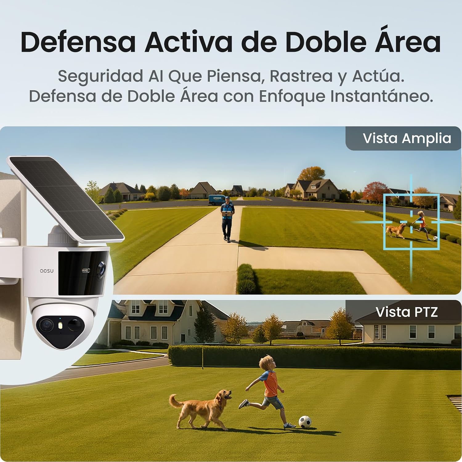 Thumbnail 3 de aosu 3K Cámara vigilancia WiFi exterior 3K