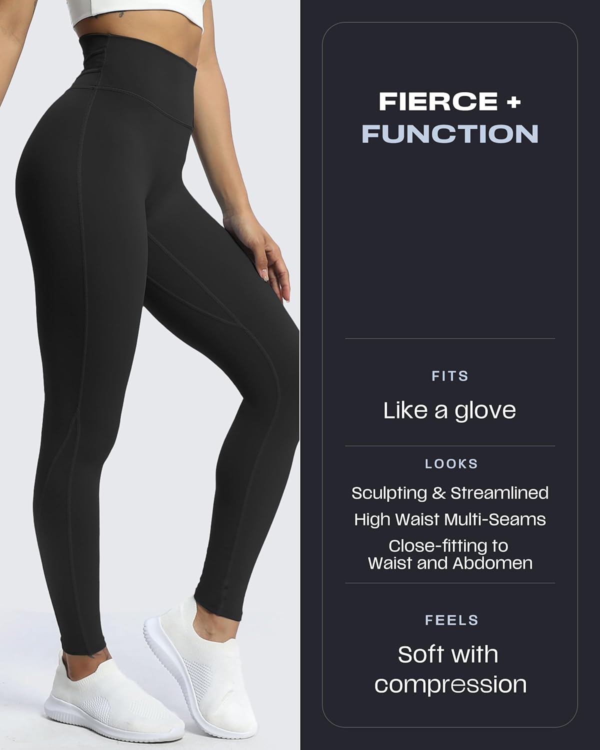 Thumbnail 3 de Aoxjox Trinity High Waisted Workout Leggings for Women (26.5" Inseam)