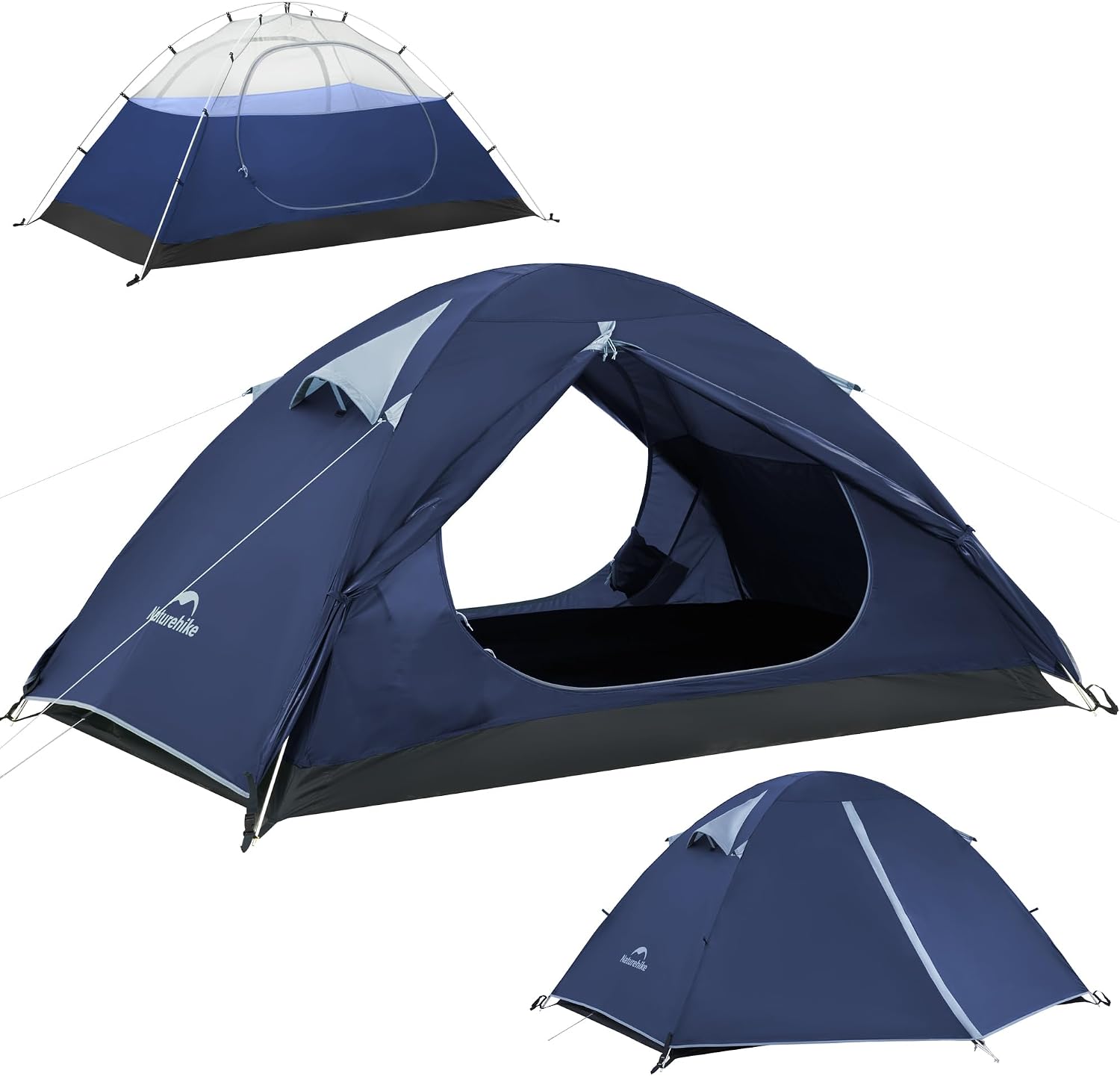 Naturehike Bleik Ultralight – Tenda a cupola impermeabile PU 3000 mm per 2-3 persone, ultraleggera
