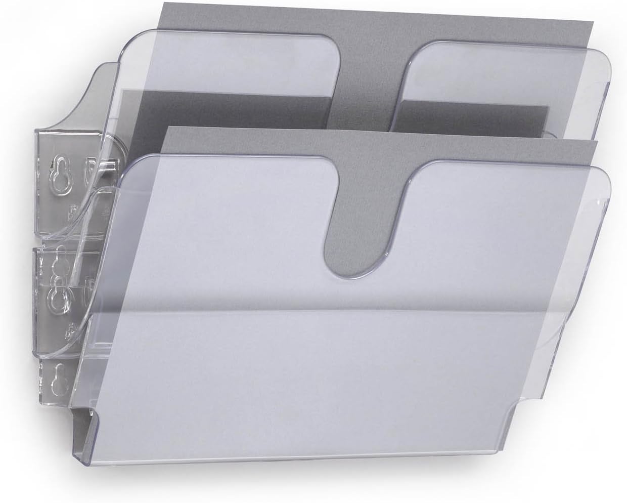 Thumbnail 6 de Durable FlexiPlus 2 vägghängt broschyrställ, A4 stående, transparent plast