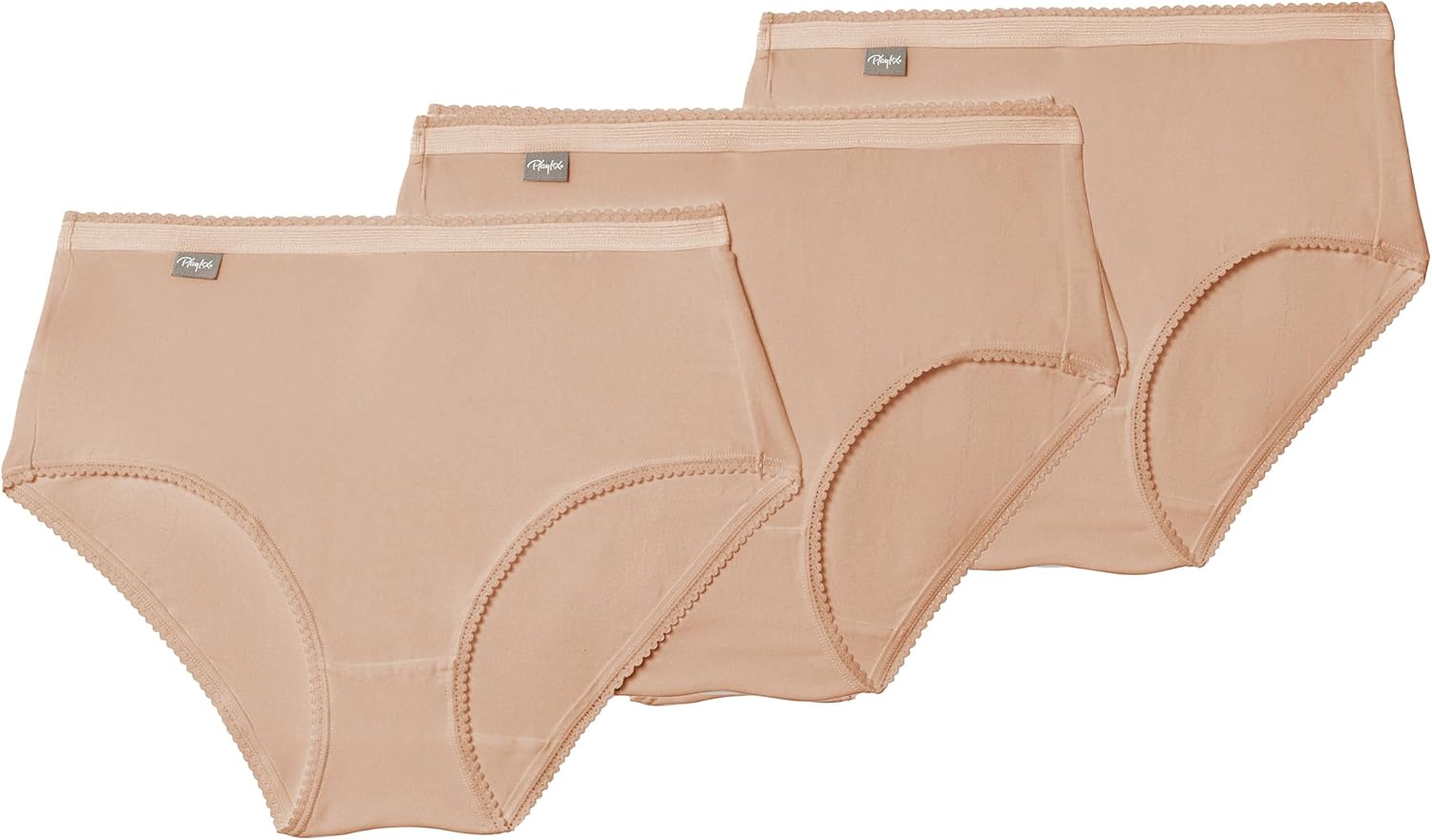 Thumbnail 6 de Lot de 3 culottes Playtex en coton « confort durable » (coton stretch) – finitions plates et So White