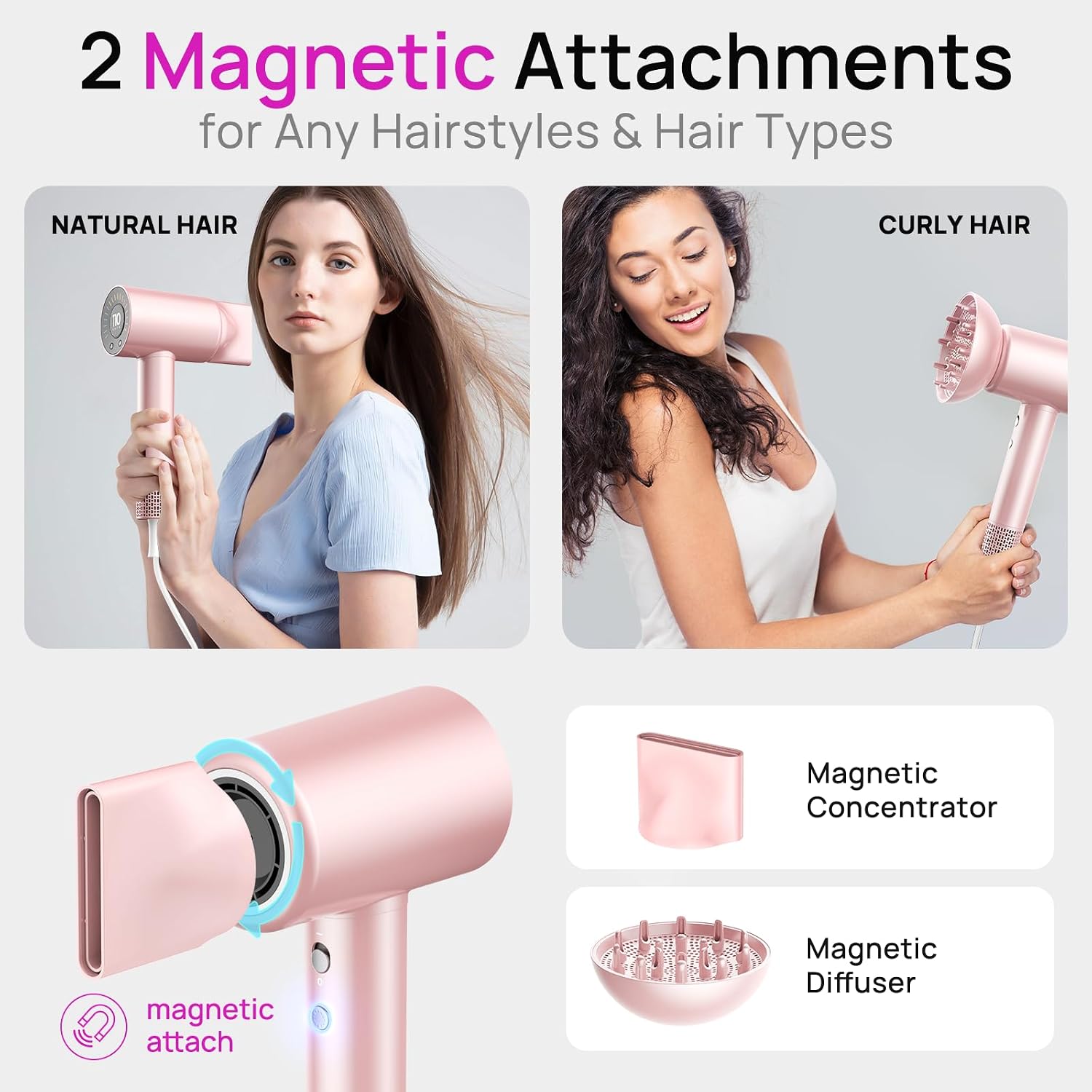 Thumbnail 5 de CONFU Hair Dryer 110000 RPM ionic blow dryer ๐โ