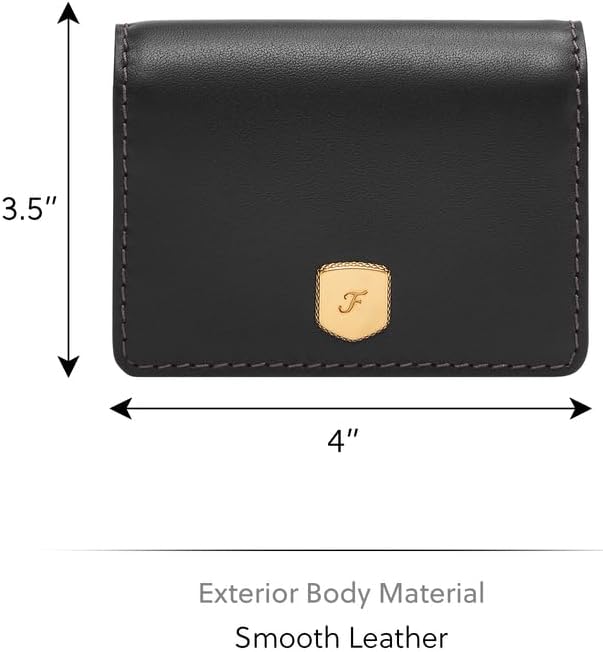 Thumbnail 3 de Fossil Lennox Leather Bifold Clutch Wallet pour femmes : portefeuille en cuir à rabat